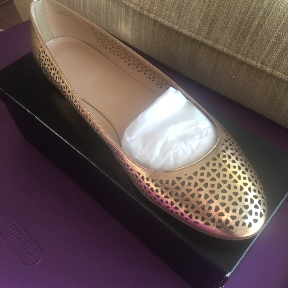 J Crew Nora Perforated Ballet Flats